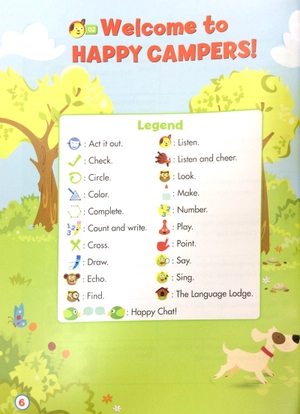 happy campers starter level student's book/language lodge - Ảnh 8