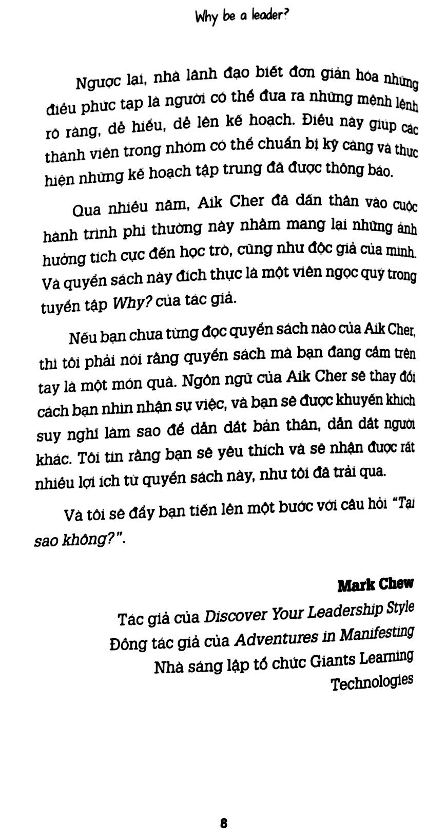 hãy là người lãnh đạo - why be a leader? - Ảnh 6