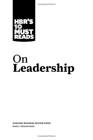 hbr's 10 must reads on leadership - Ảnh 4