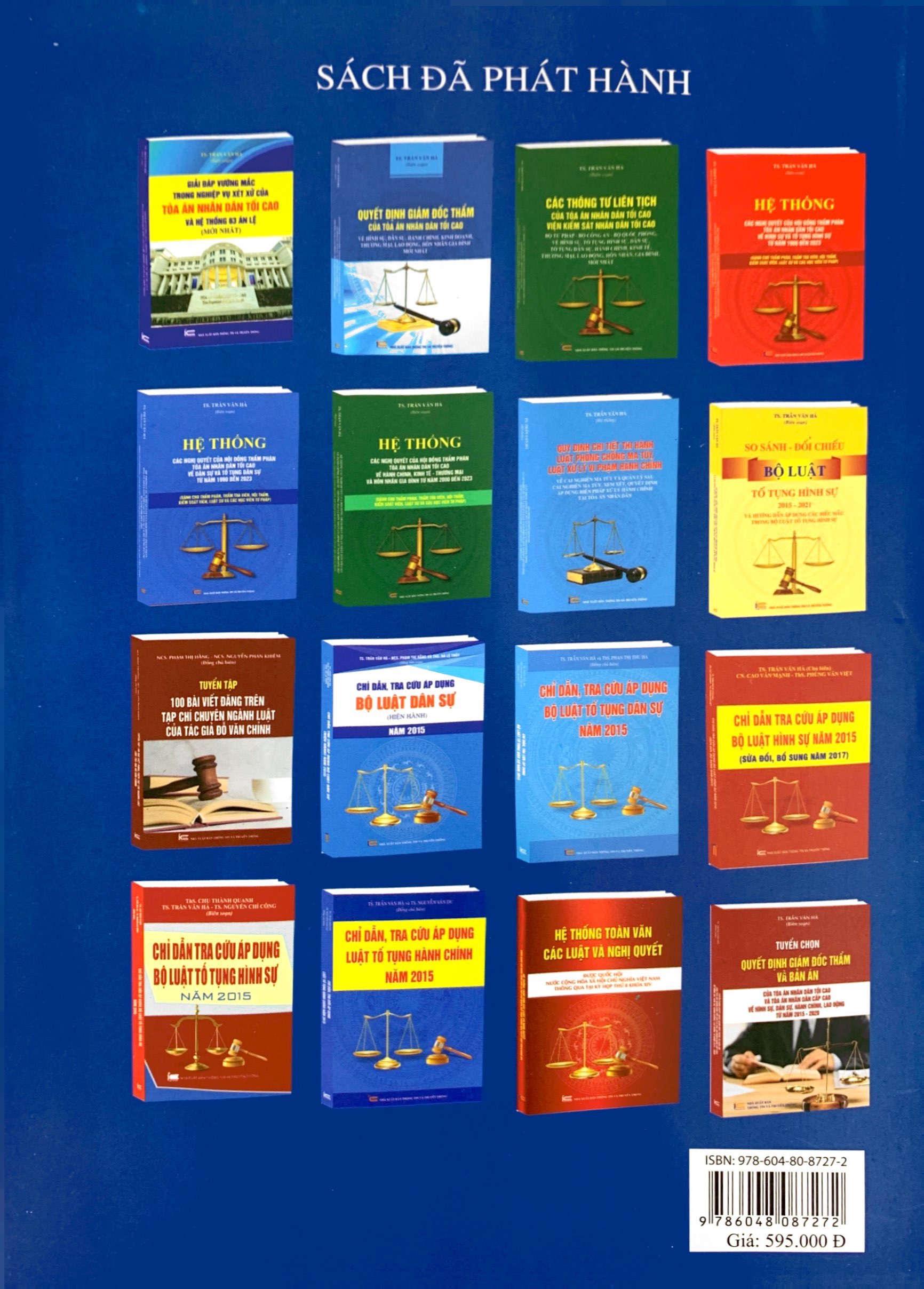 hệ thống 70 án lệ và các giải đáp vướng mắc trong nghiệp vụ xét xử của tòa án nhân dân tối cao từ năm 2016 đến nay - Ảnh 7