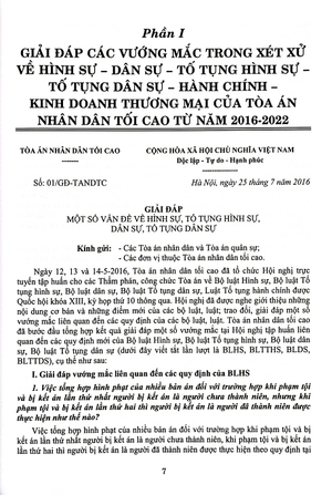 hệ thống án lệ và các giải đáp vướng mắc trong nghiệp vụ xét xử của tòa án nhân dân tối cao từ năm 2016 đến nay - Ảnh 4