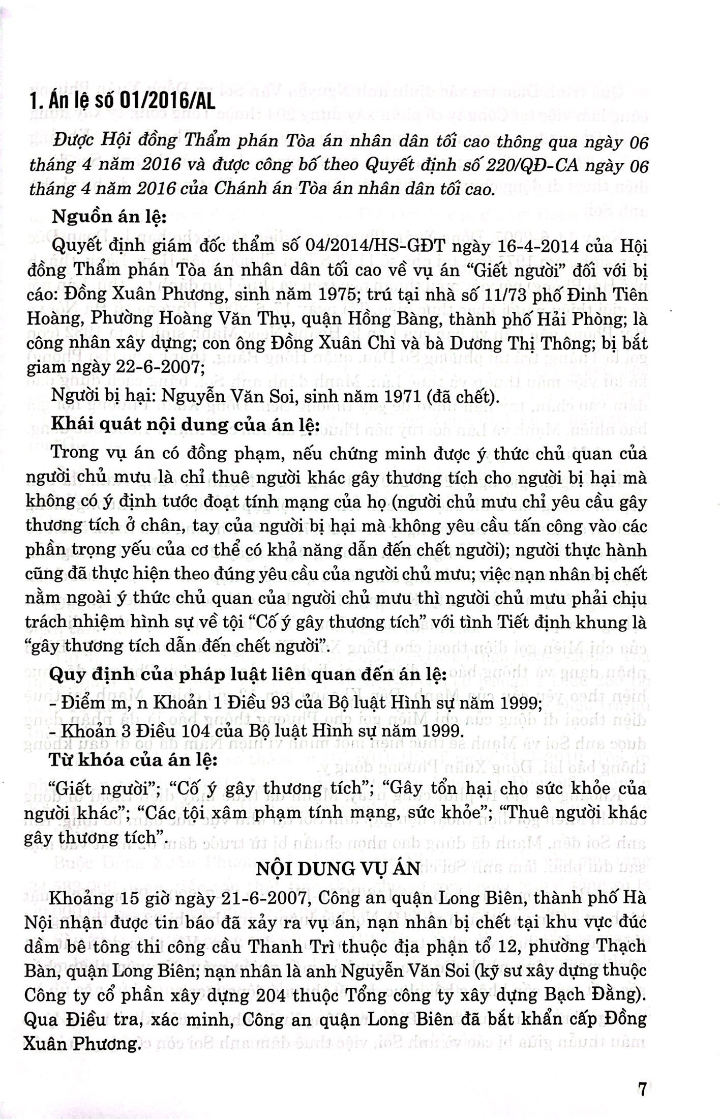 hệ thống án lệ việt nam (hiện hành) (từ án lệ số 01 đến án lệ số 72) - Ảnh 5