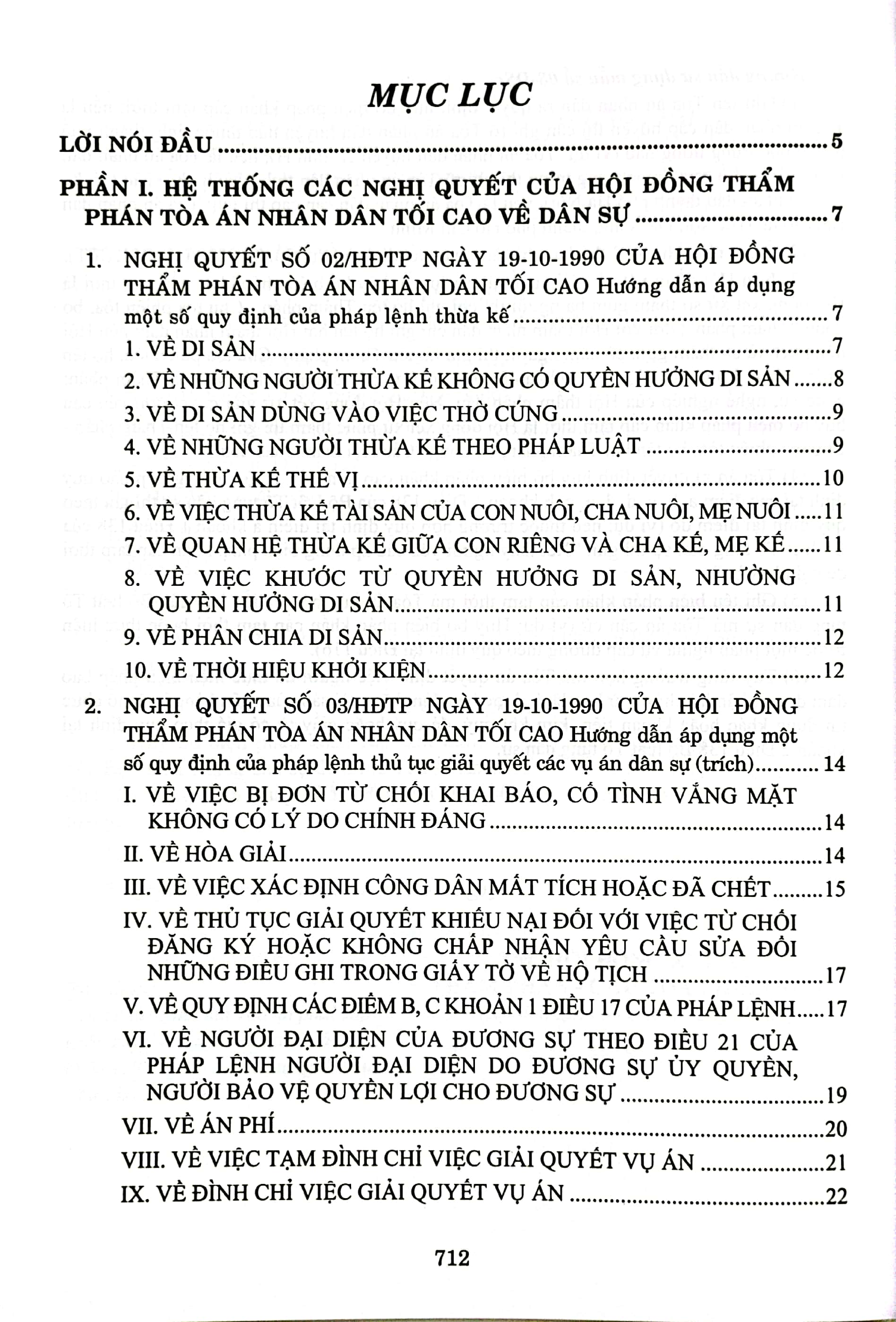 hệ thống các nghị quyết của hội đồng thẩm phán tòa án nhân dân tối cao về dân sự và tố tụng dân sự từ năm 1990 đến 2023 (dành cho phẩm phán, thẩm tra viên, hội thẩm, kiểm soát viên, luật sự và các học viên tư pháp) - Ảnh 3