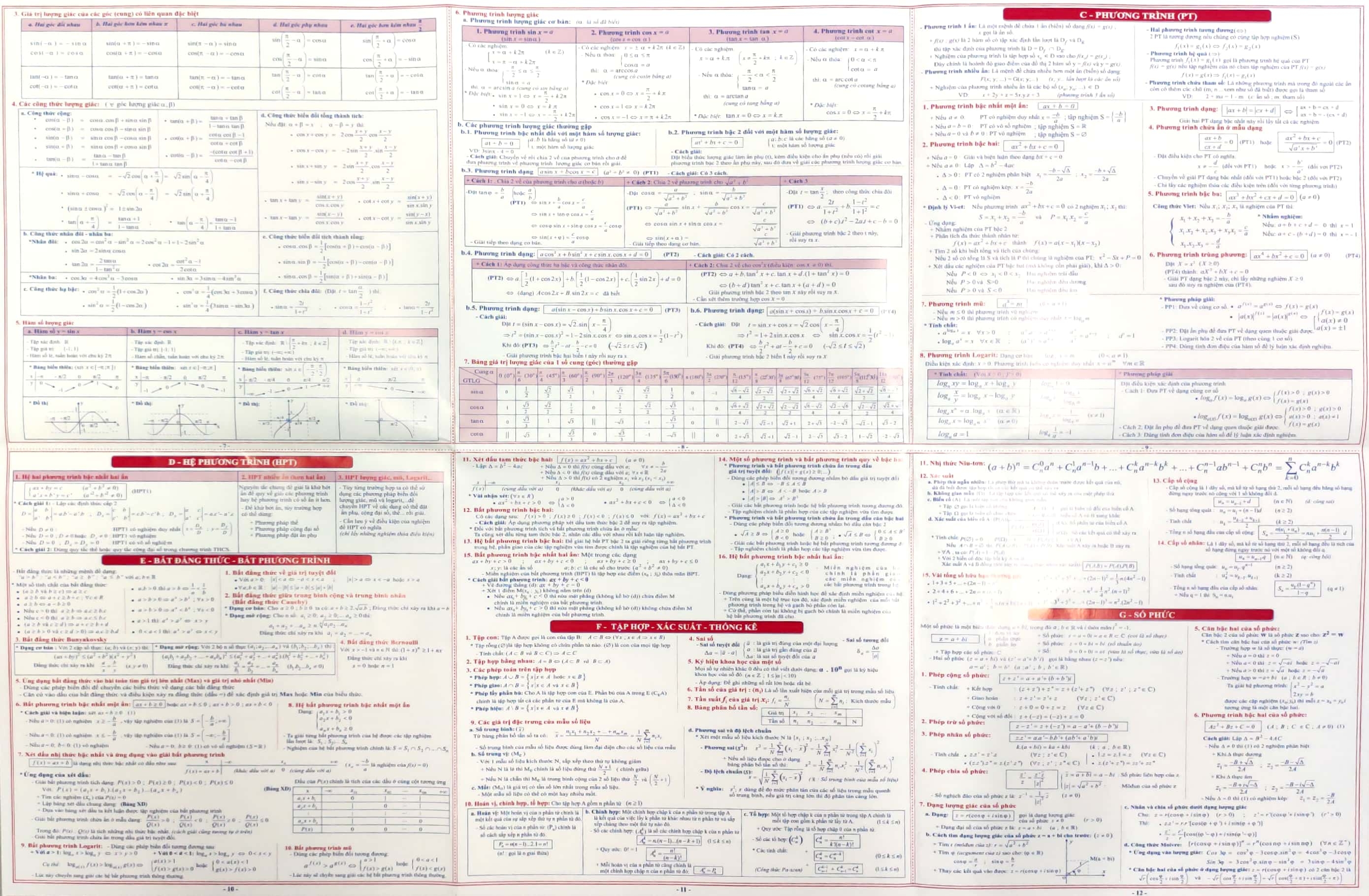 hệ thống kiến thức toán học (đại số - giải tích) 10-11-12 - Ảnh 3