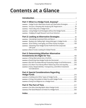 hedge funds for dummies 2nd edition - Ảnh 6