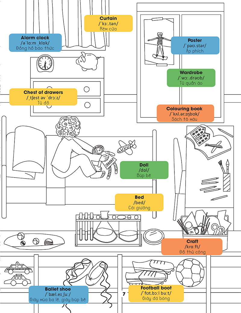 hello english! - xin chào tiếng anh!- tô màu cùng tiếng anh - Ảnh 8