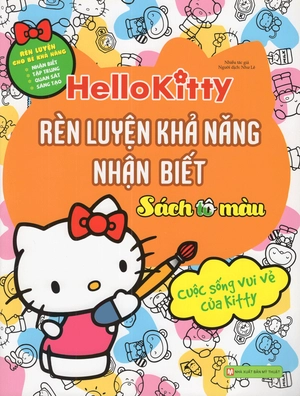 hello kitty - rèn luyện khả năng nhận biết (tô màu) - Ảnh 2