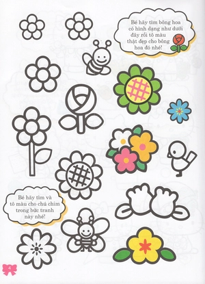 hello kitty - rèn luyện khả năng nhận biết (tô màu) - Ảnh 5