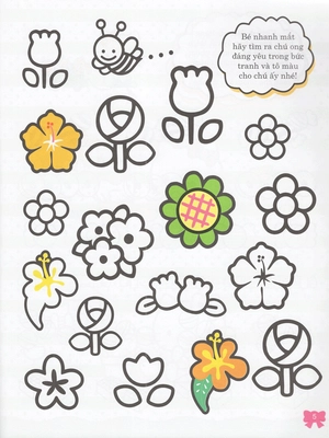 hello kitty - rèn luyện khả năng nhận biết (tô màu) - Ảnh 6