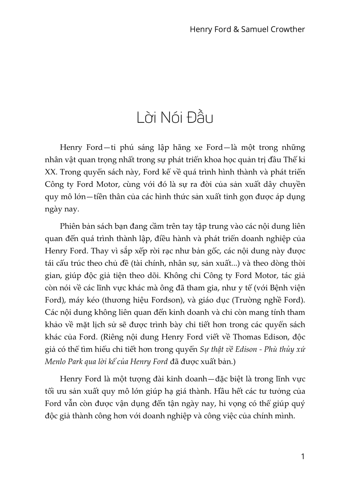 henry ford - tôi và ford motor: cách tỉ phú henry ford điều hành ford motor từ thuở sơ khai đến tầm thế giới (tái bản 2023) - Ảnh 5