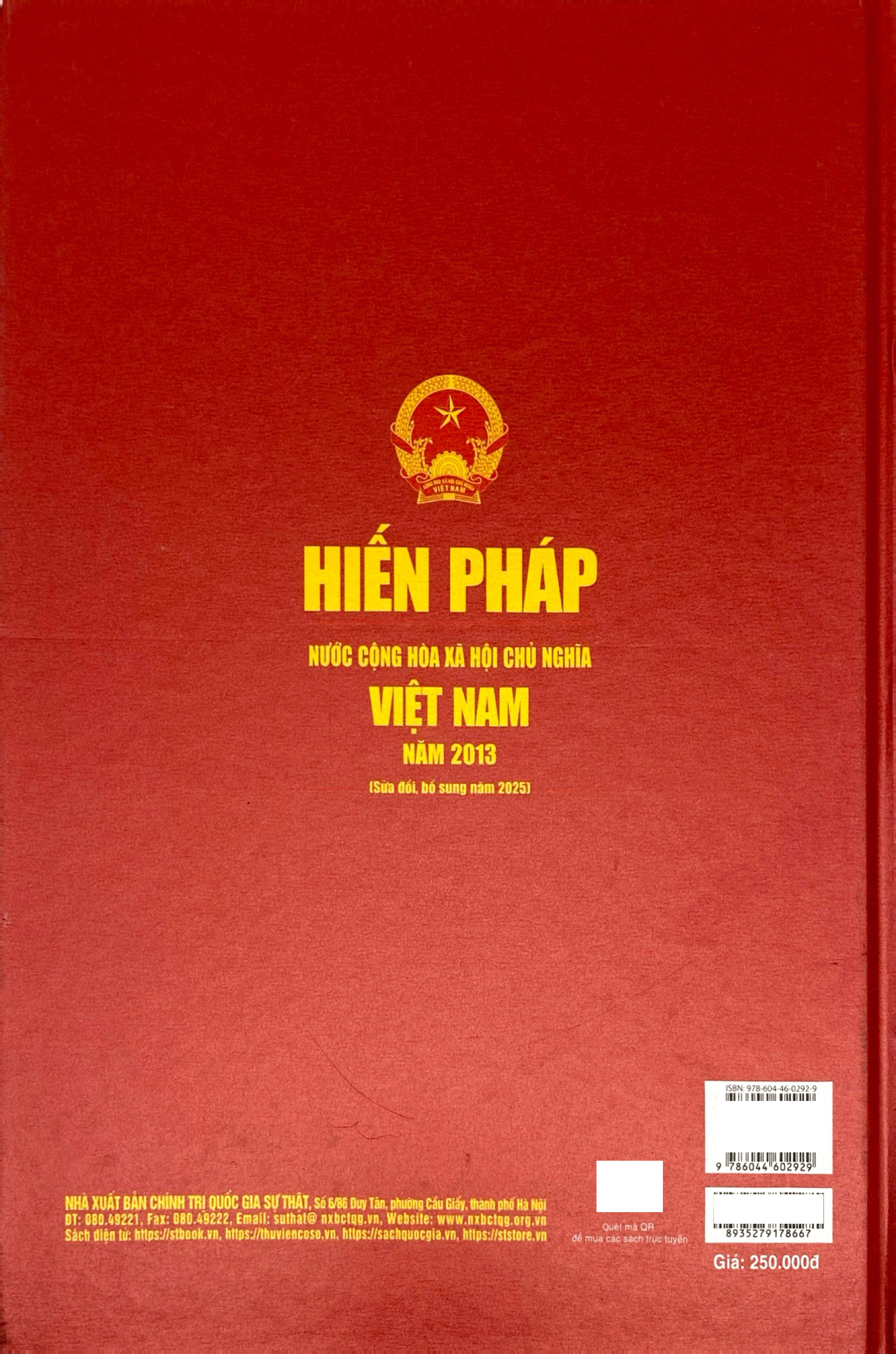 Hien Phap Nuoc Cong Hoa Xa Hoi Chu Nghia Viet Nam Nam 2013 (Sua Doi, Bo Sung Nam 2015) - Bia Cung - Ảnh 7