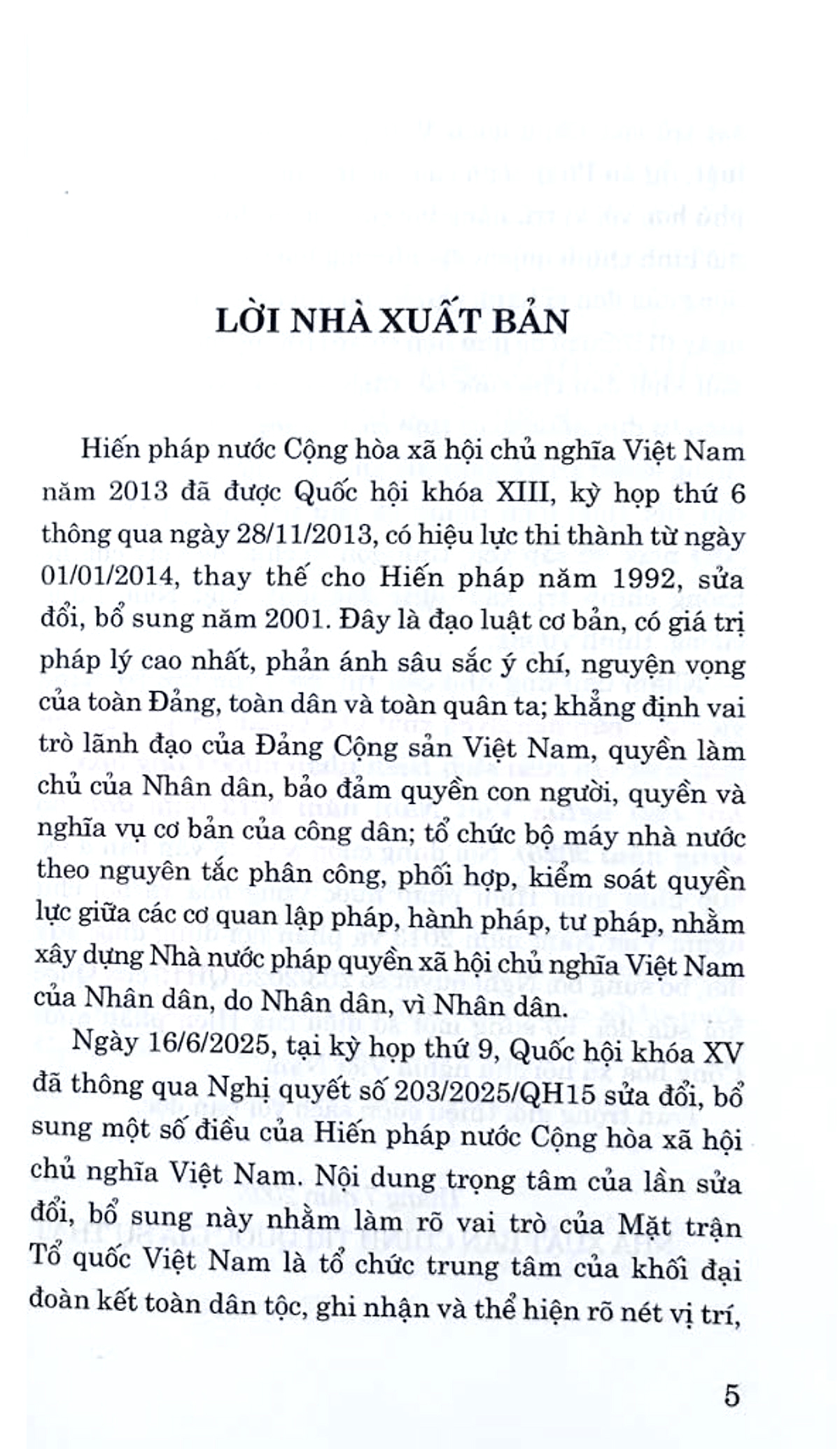 Hiến Pháp Nước Cộng Hòa Xã Hội Chủ Nghĩa Việt Nam Năm 2013 (Sửa Đổi, Bổ Sung Năm 2025) - Ảnh 4