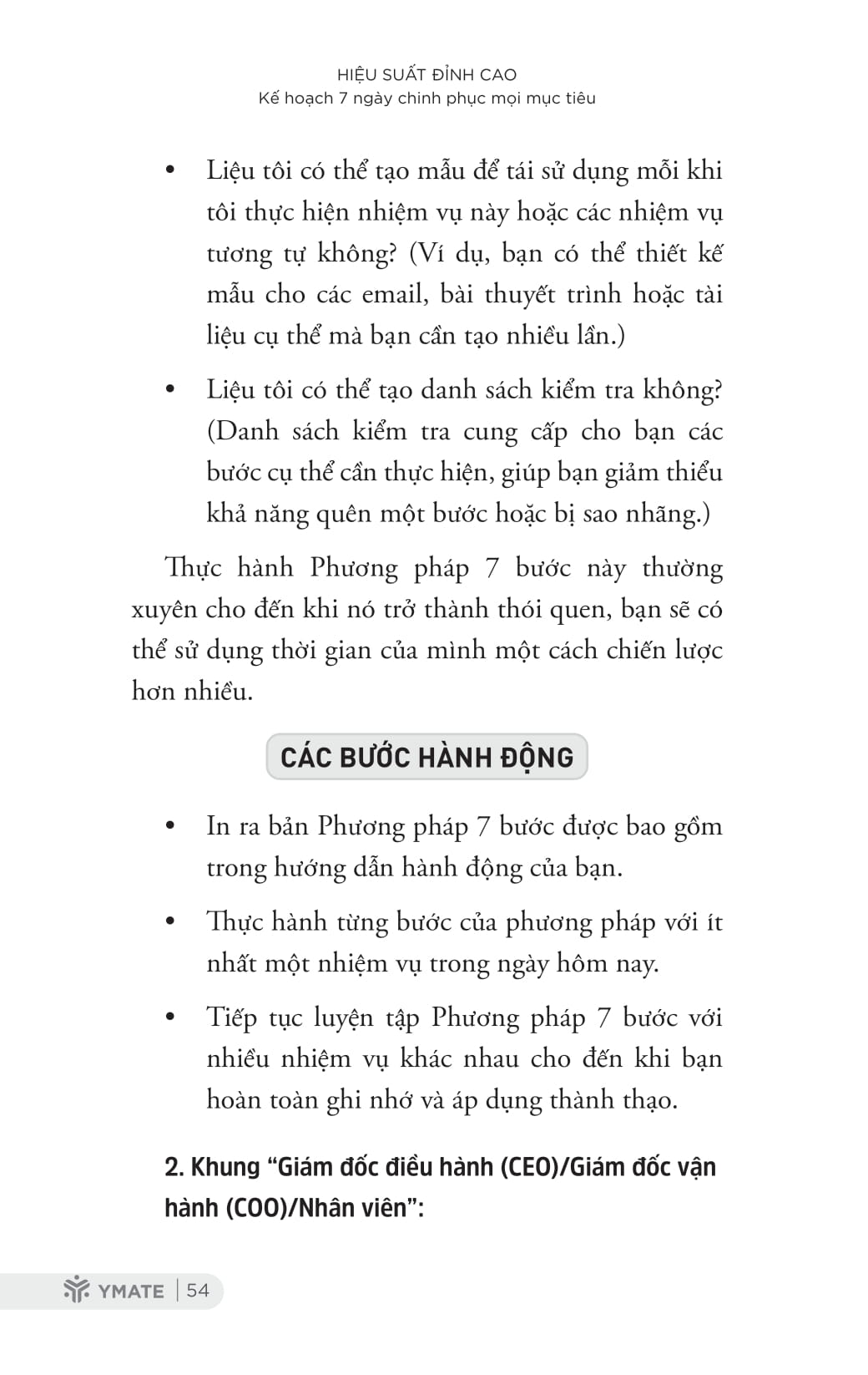 hiệu suất đỉnh cao - kế hoạch 7 ngày chinh phục mọi mục tiêu - Ảnh 16