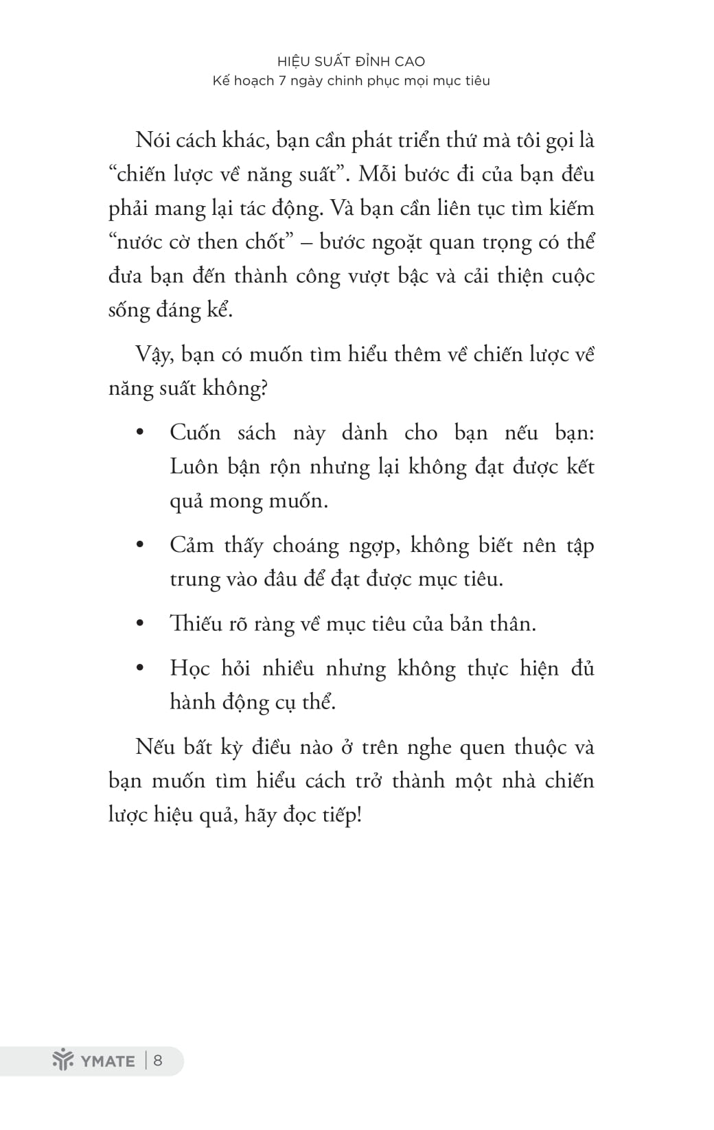 hiệu suất đỉnh cao - kế hoạch 7 ngày chinh phục mọi mục tiêu - Ảnh 6