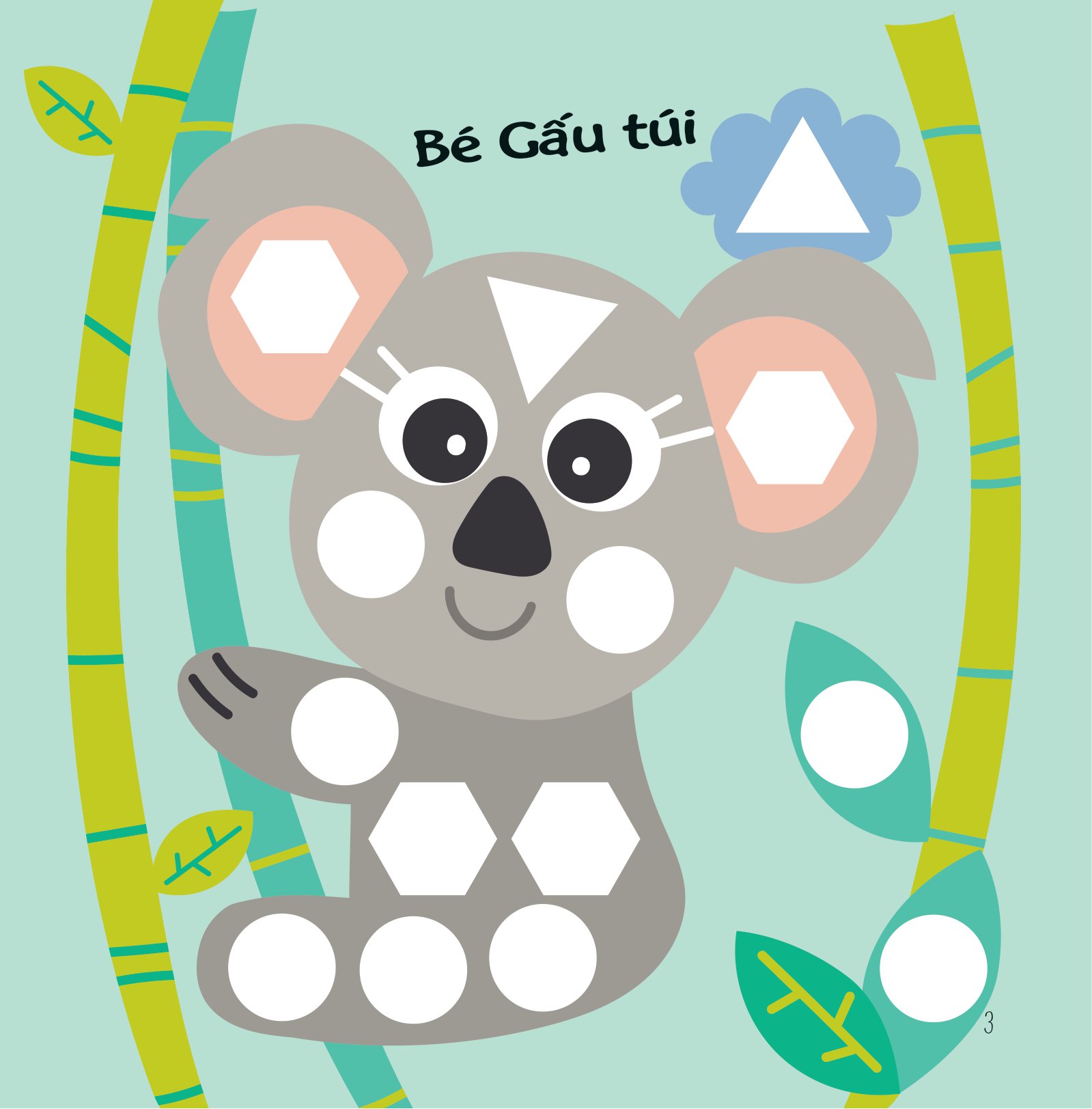 hình dán ngộ nghĩnh - phát triển khả năng quan sát - các em bé động vật - Ảnh 4