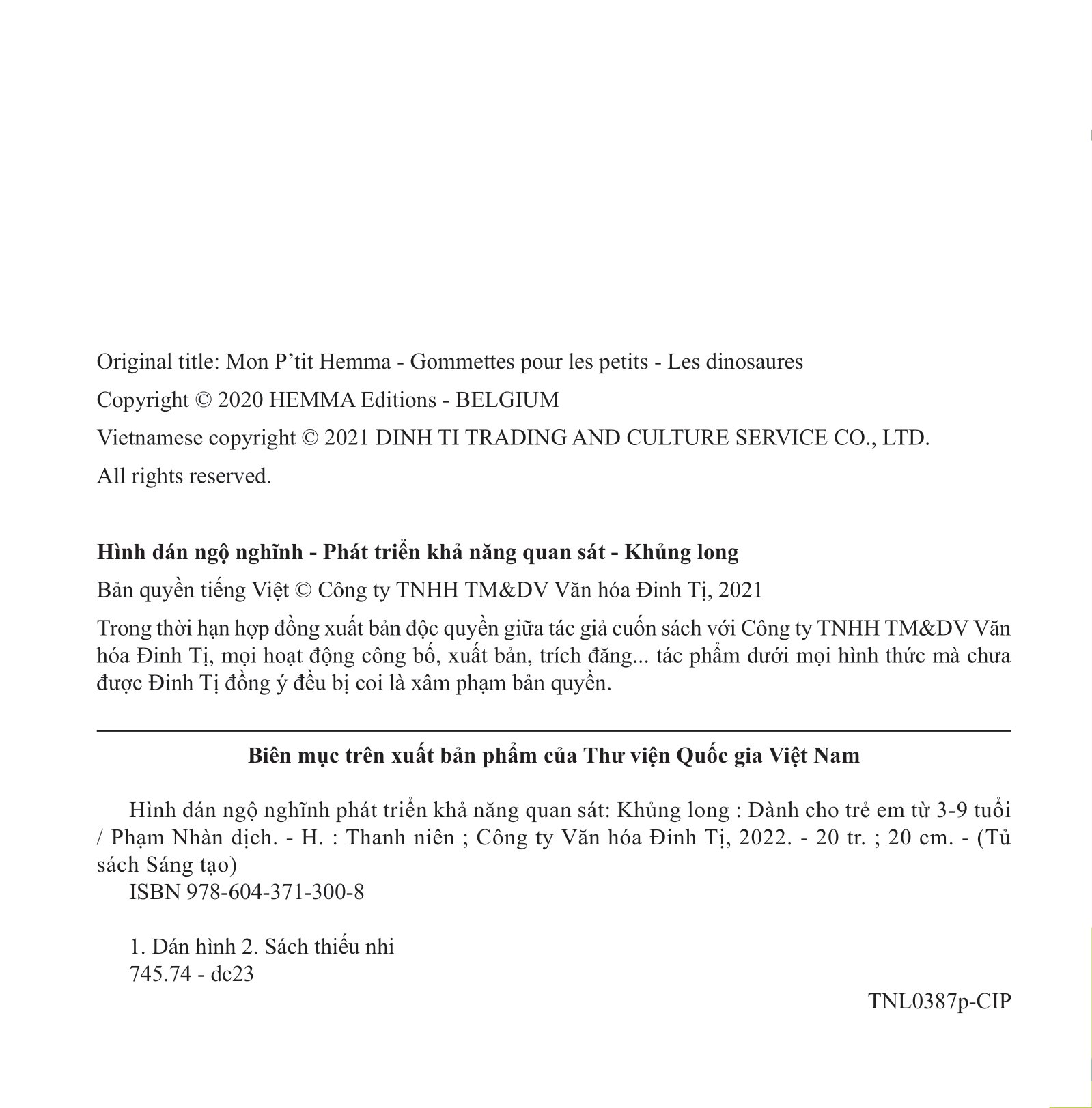 hình dán ngộ nghĩnh - phát triển khả năng quan sát - khủng long - Ảnh 3