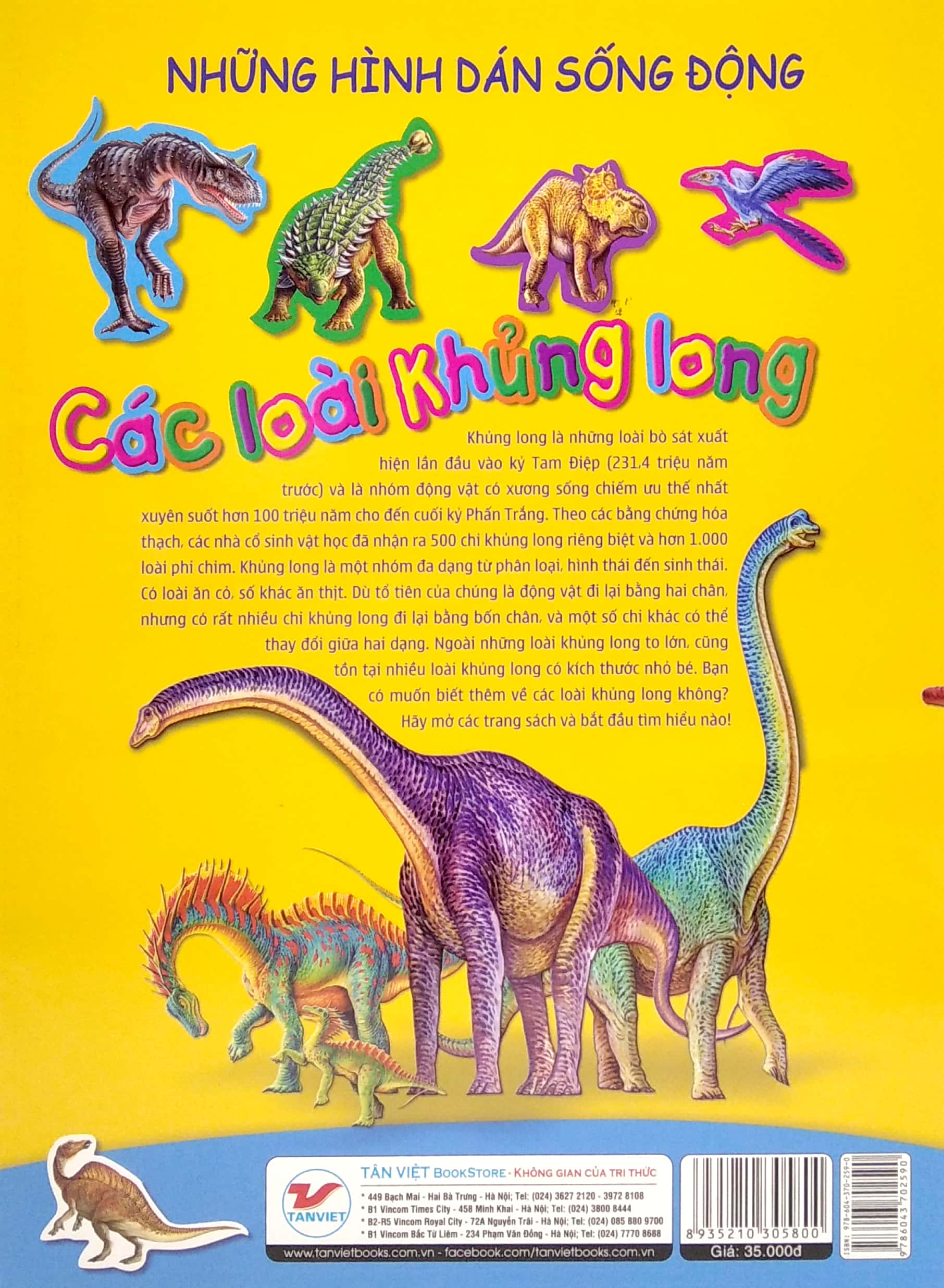 hình dán sống động - các loài khủng long - Ảnh 6