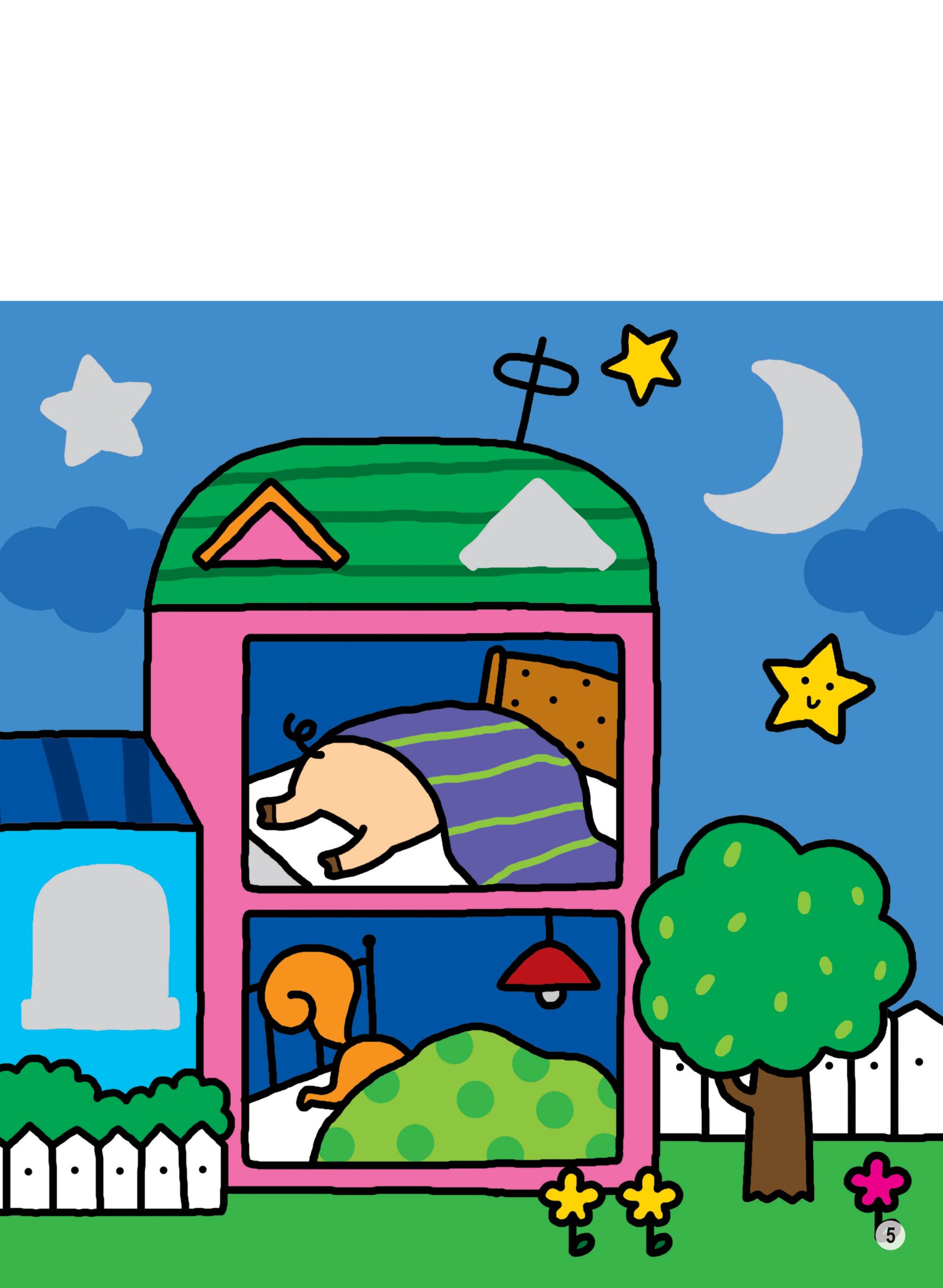 hình dán thông minh giúp bé làm quen với toán học - các loài vật dưới ánh trăng - Ảnh 5