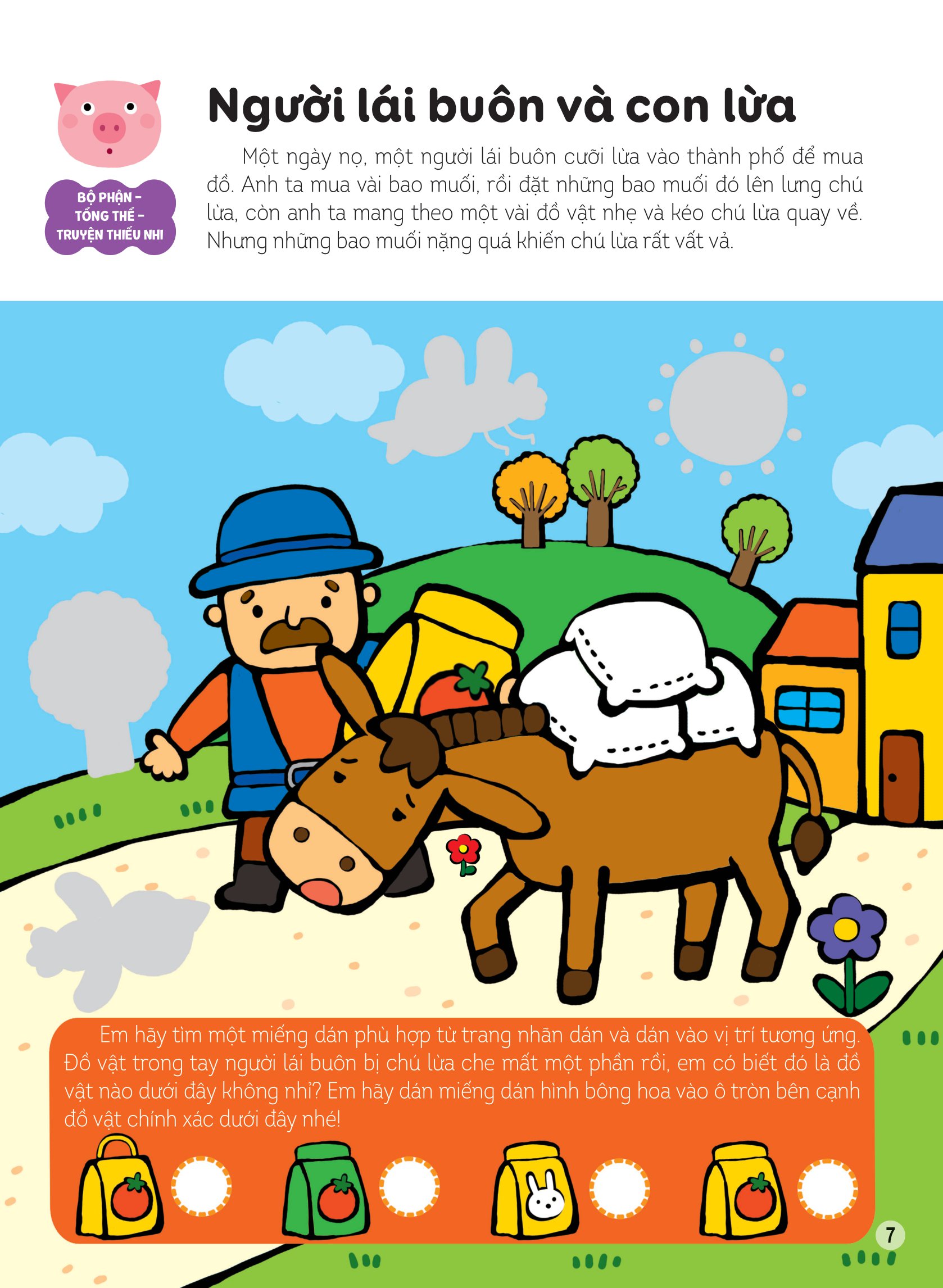 hình dán thông minh giúp bé làm quen với toán học - các loài vật dưới ánh trăng - Ảnh 7