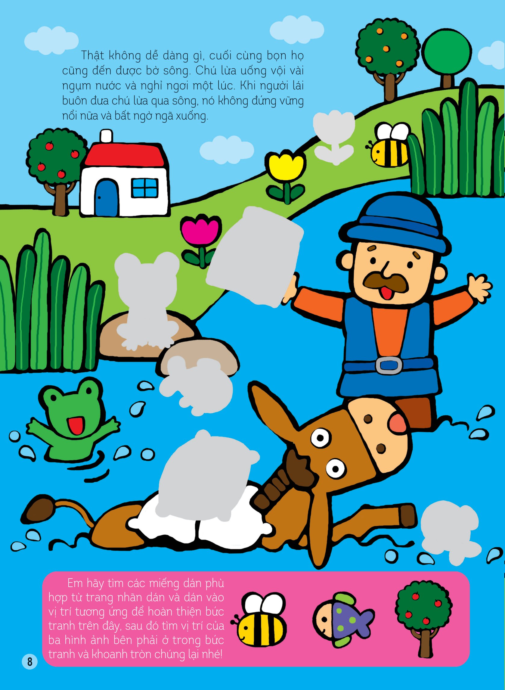 hình dán thông minh giúp bé làm quen với toán học - các loài vật dưới ánh trăng - Ảnh 8