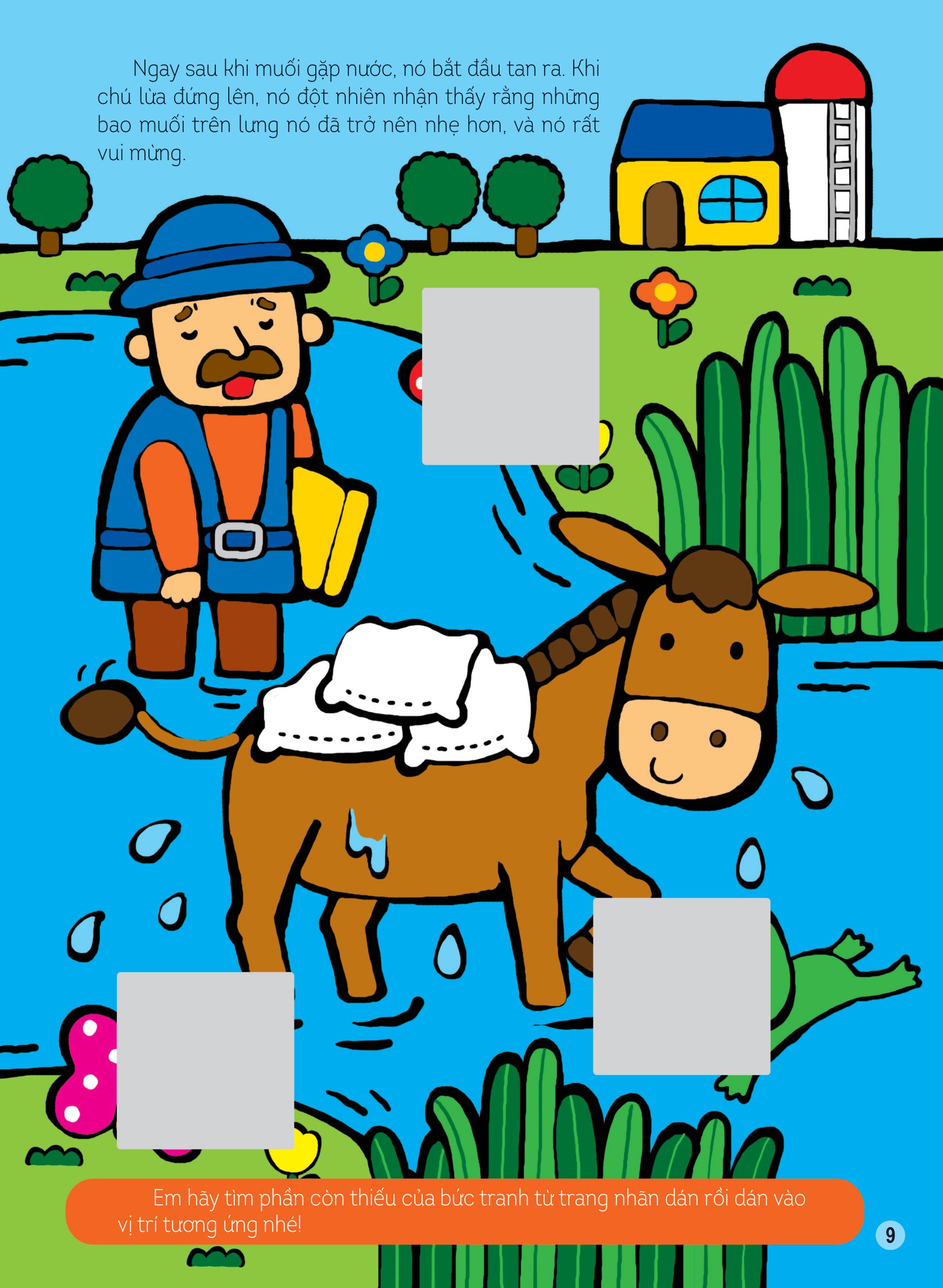 hình dán thông minh giúp bé làm quen với toán học - các loài vật dưới ánh trăng - Ảnh 9