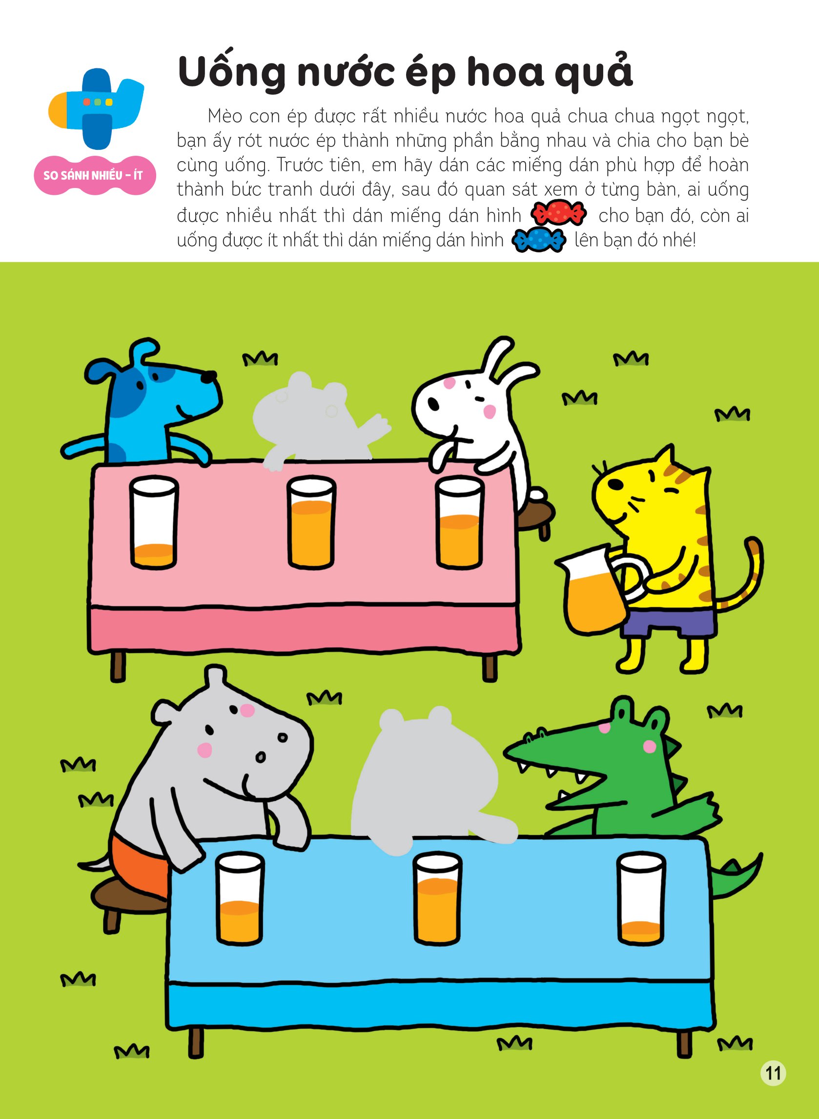 hình dán thông minh giúp bé làm quen với toán học - cây nấm của thỏ con - Ảnh 11