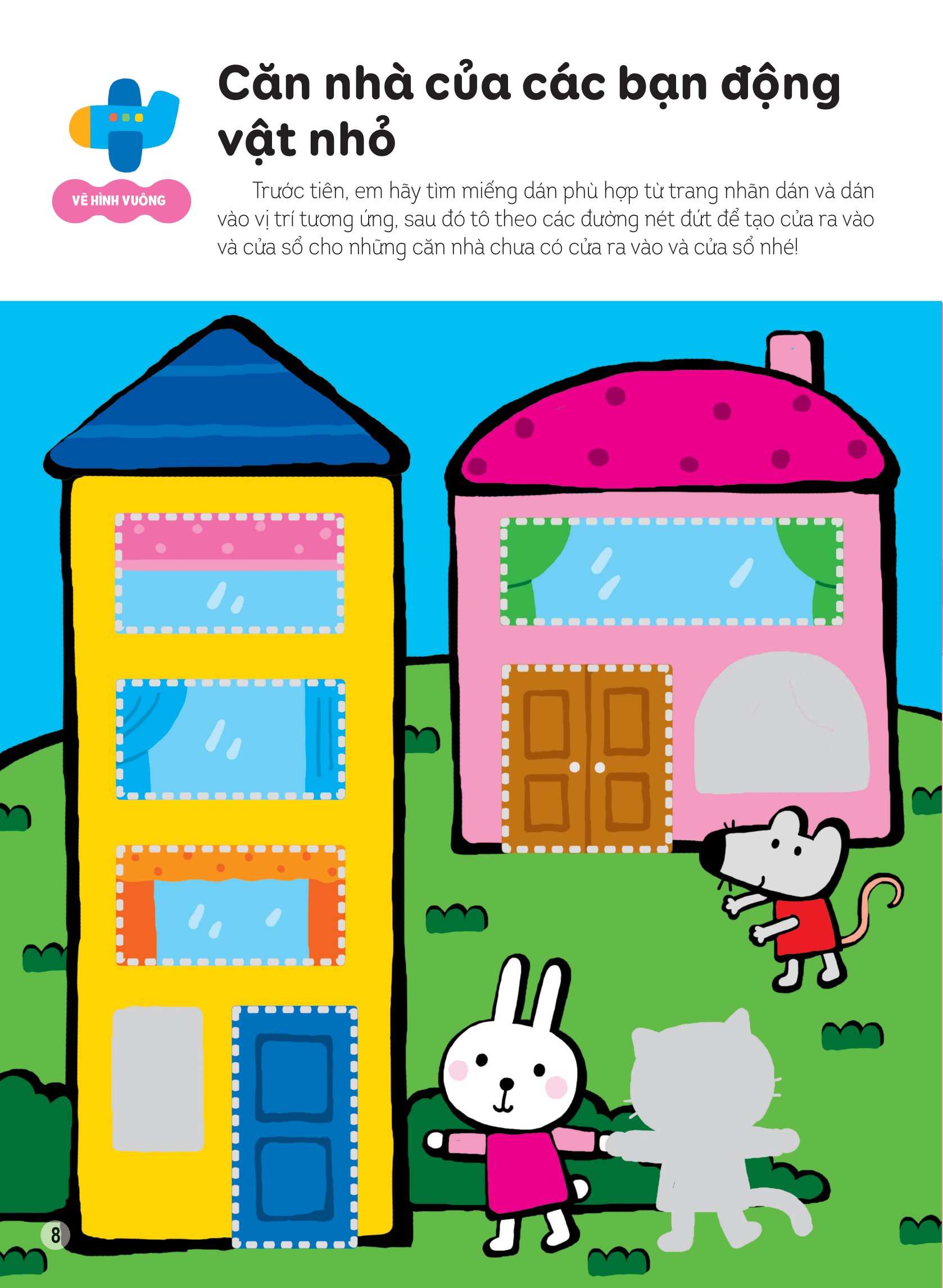 hình dán thông minh giúp bé làm quen với toán học - cây nấm của thỏ con - Ảnh 8