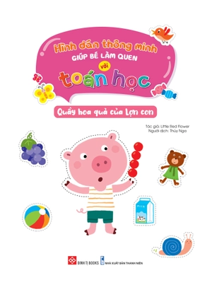 hình dán thông minh giúp bé làm quen với toán học - quầy hoa quả của lợn con - Ảnh 2