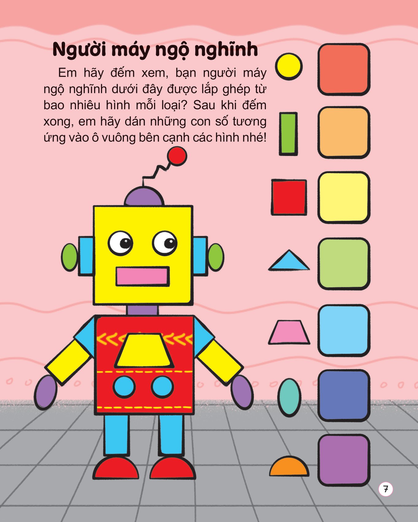 hình dán thú vị - rèn trí thông minh - nhận biết hình dạng - Ảnh 9