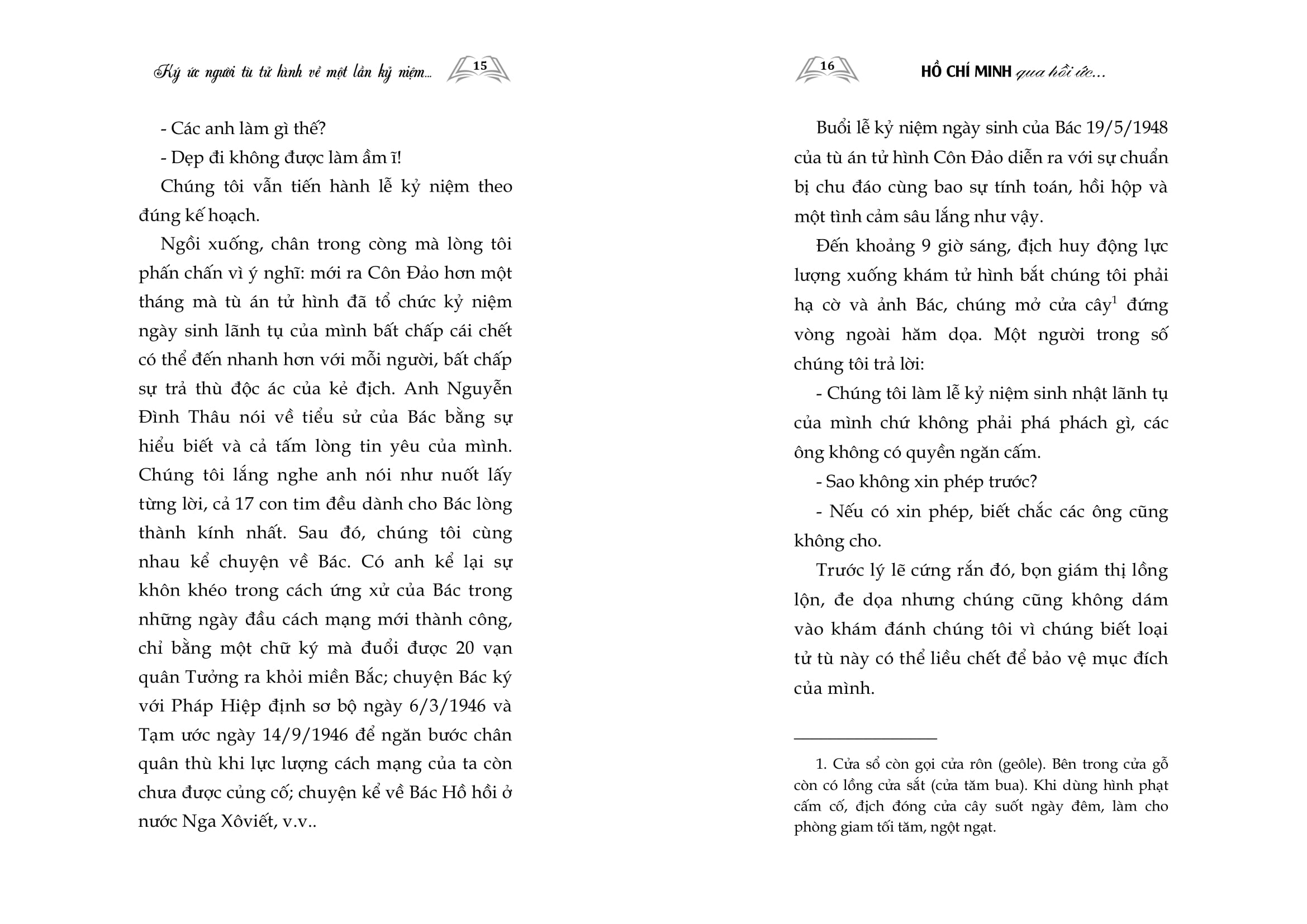 Hồ Chí Minh Qua Hồi Ức Của Những Cựu Tù Chính Trị Côn Đảo - Ảnh 12