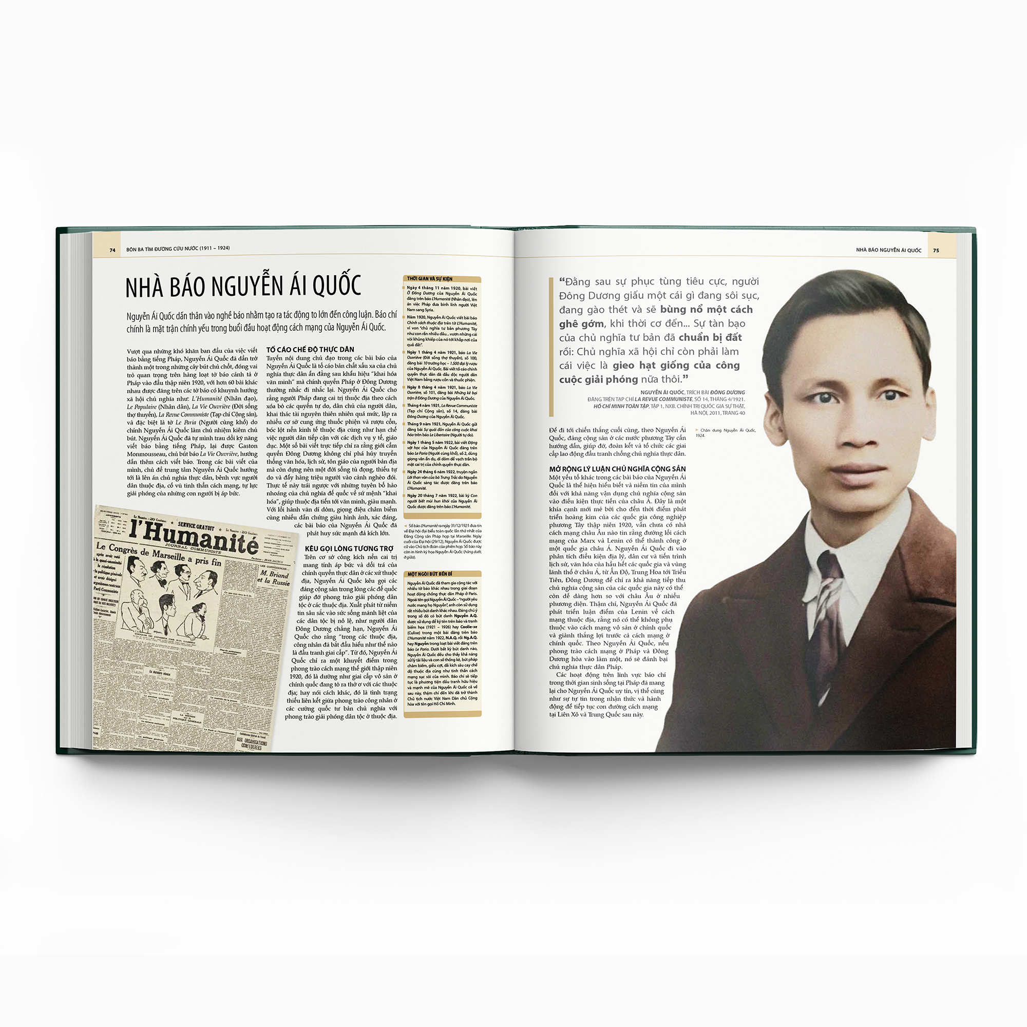 Hồ Chí Minh - Tiểu Sử Bằng Hình - Bìa Cứng - Tặng Kèm 1 Bookmark + 4 Postcard - Ảnh 12