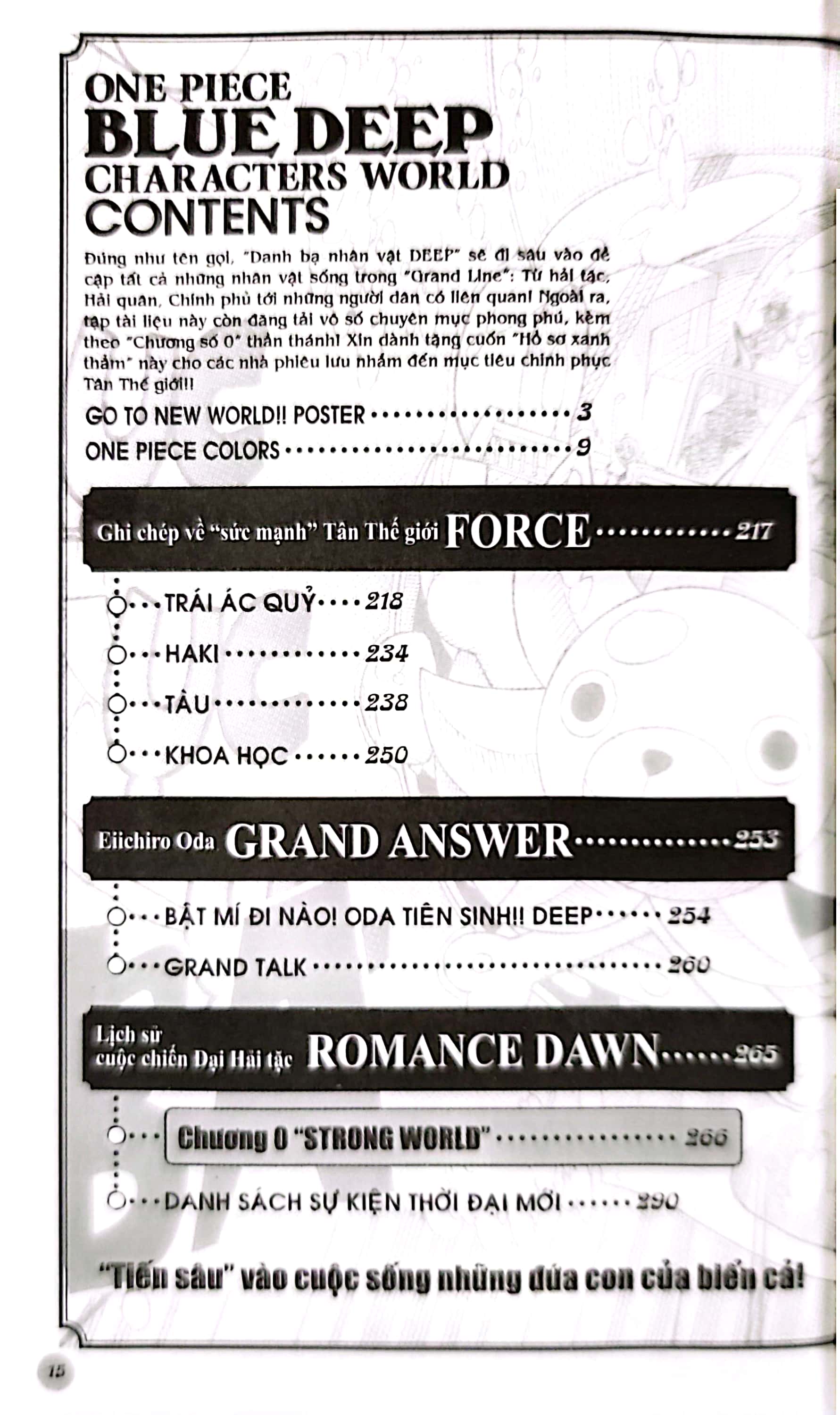 hồ sơ one piece - blue deep characters world (tái bản 2022) - Ảnh 3