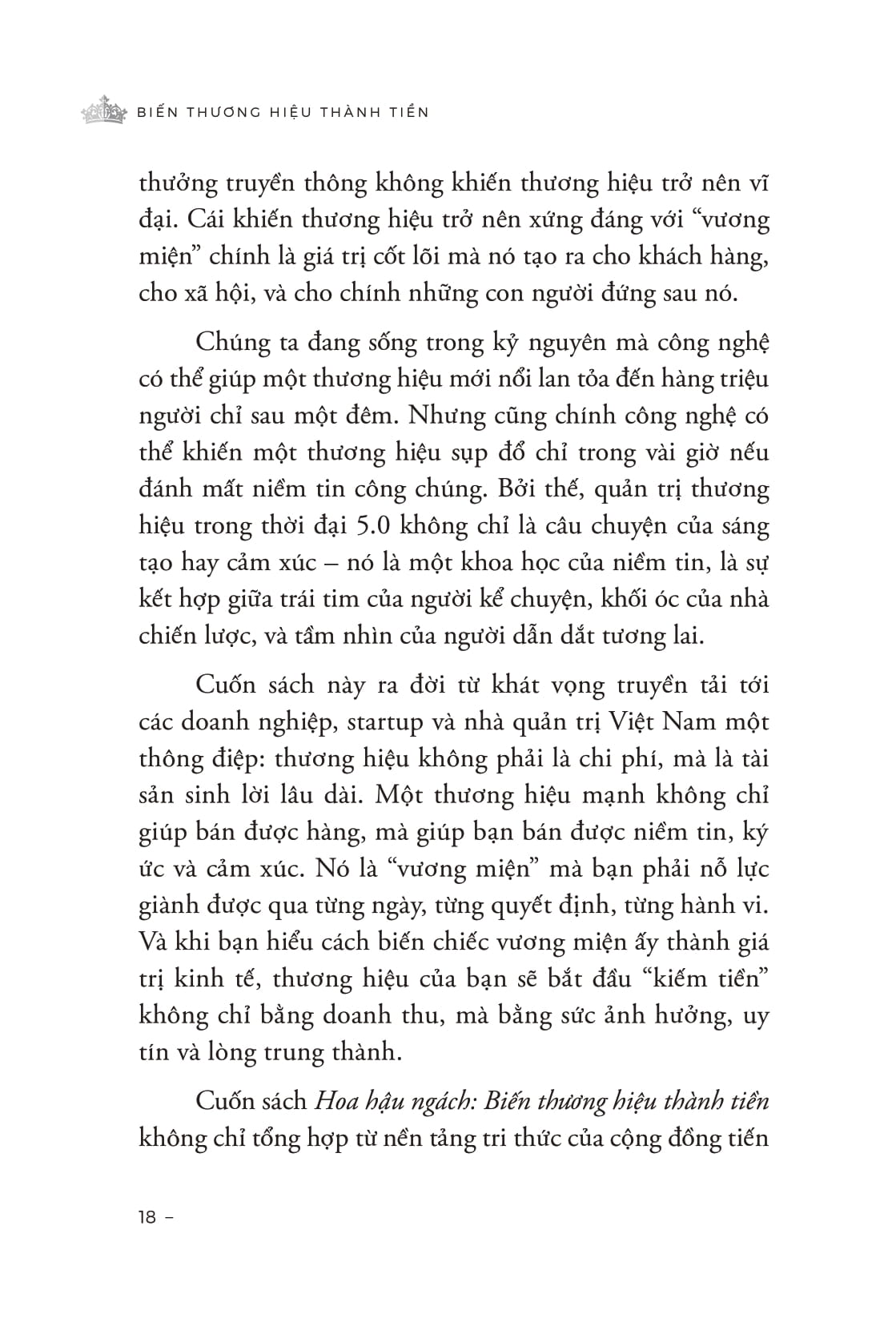 Hoa Hau Ngach - Book 1 - Bien Thuong Hieu Thanh Tien - Bi Quyet Chien Thang Moi Thi Truong - Ảnh 14