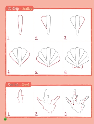 họa sĩ tí hon - learn to draw... ocean wonders! - nào, ta cùng học vẽ… đại dương diệu kỳ! - Ảnh 3