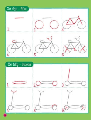 họa sĩ tí hon - nào, ta cùng học vẽ … các phương loại phương tiện! - learn to draw … things that go! - Ảnh 6