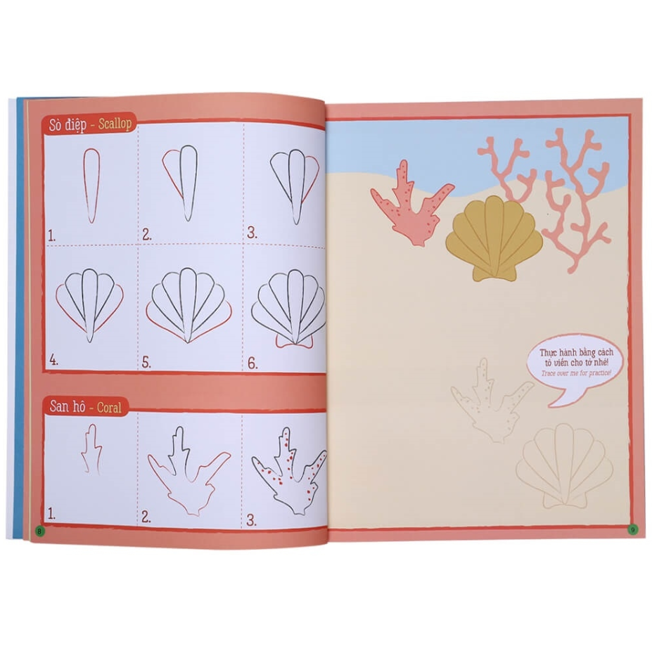 họa sĩ tí hon - nào, ta cùng học vẽ … đại dương kỳ diệu! - learn to draw … ocean wonders! - Ảnh 4