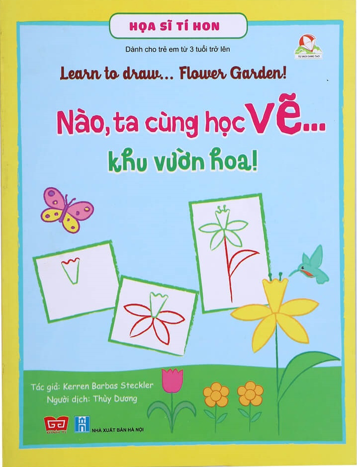 họa sĩ tí hon - nào, ta cùng học vẽ … khu vườn hoa! - learn to draw … flower graden! - Ảnh 2