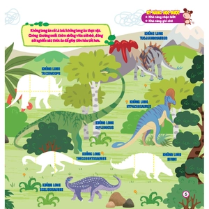 hoàn thiện kỹ năng 3-7 tuổi - bóc dán hình thông minh - công viên khủng long jura - Ảnh 6