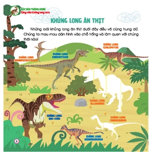 hoàn thiện kỹ năng 3-7 tuổi - bóc dán hình thông minh - công viên khủng long jura - Ảnh 7