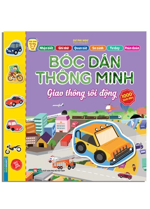 hoàn thiện kỹ năng 3-7 tuổi - bóc dán hình thông minh - giao thông sôi động - Ảnh 2