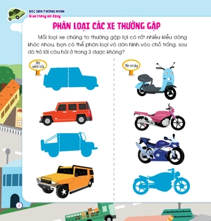 hoàn thiện kỹ năng 3-7 tuổi - bóc dán hình thông minh - giao thông sôi động - Ảnh 4