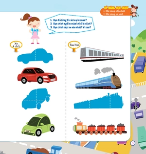 hoàn thiện kỹ năng 3-7 tuổi - bóc dán hình thông minh - giao thông sôi động - Ảnh 5