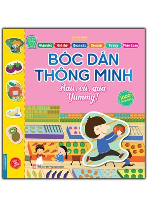 hoàn thiện kỹ năng 3-7 tuổi - bóc dán hình thông minh - rau, củ, quả yummy! - Ảnh 2
