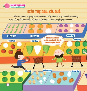 hoàn thiện kỹ năng 3-7 tuổi - bóc dán hình thông minh - rau, củ, quả yummy! - Ảnh 4