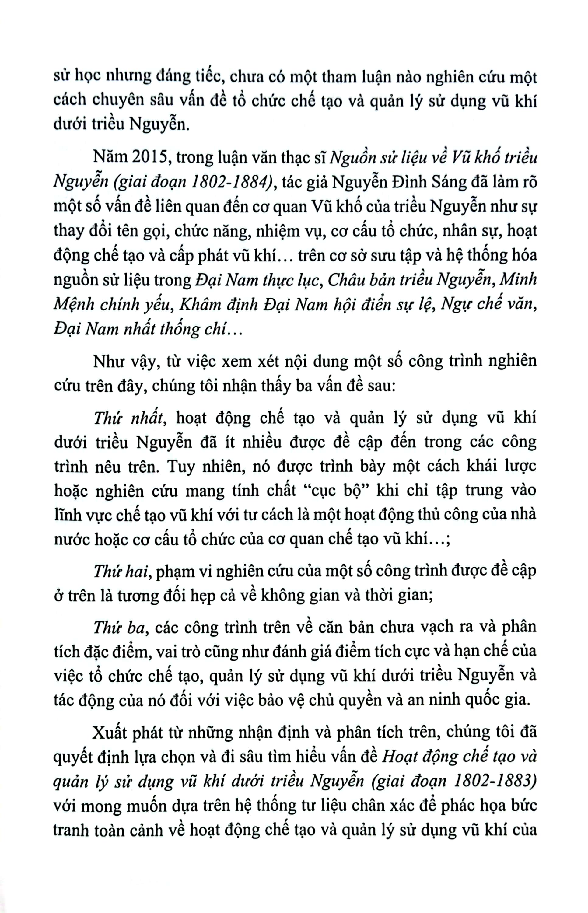 hoạt động chế tạo và quản lý sử dụng vũ khí dưới triều nguyễn giai đoạn 1802 - 1883 (sách chuyên khảo) - Ảnh 7