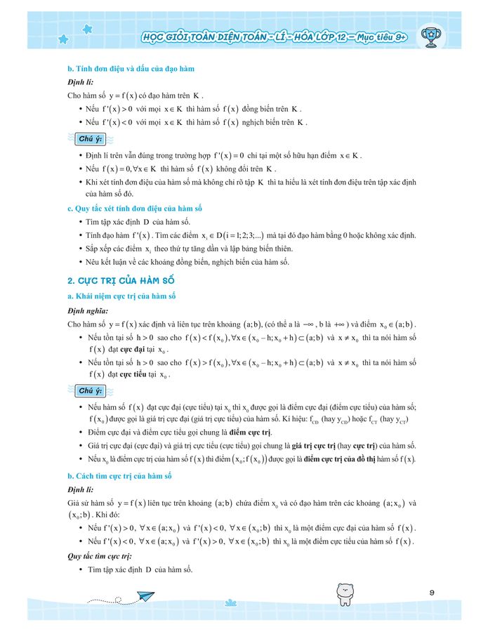 học giỏi toàn diện toán-lí-hóa lớp 12 (theo chương trình gdpt mới) (tái bản 2024) - Ảnh 9