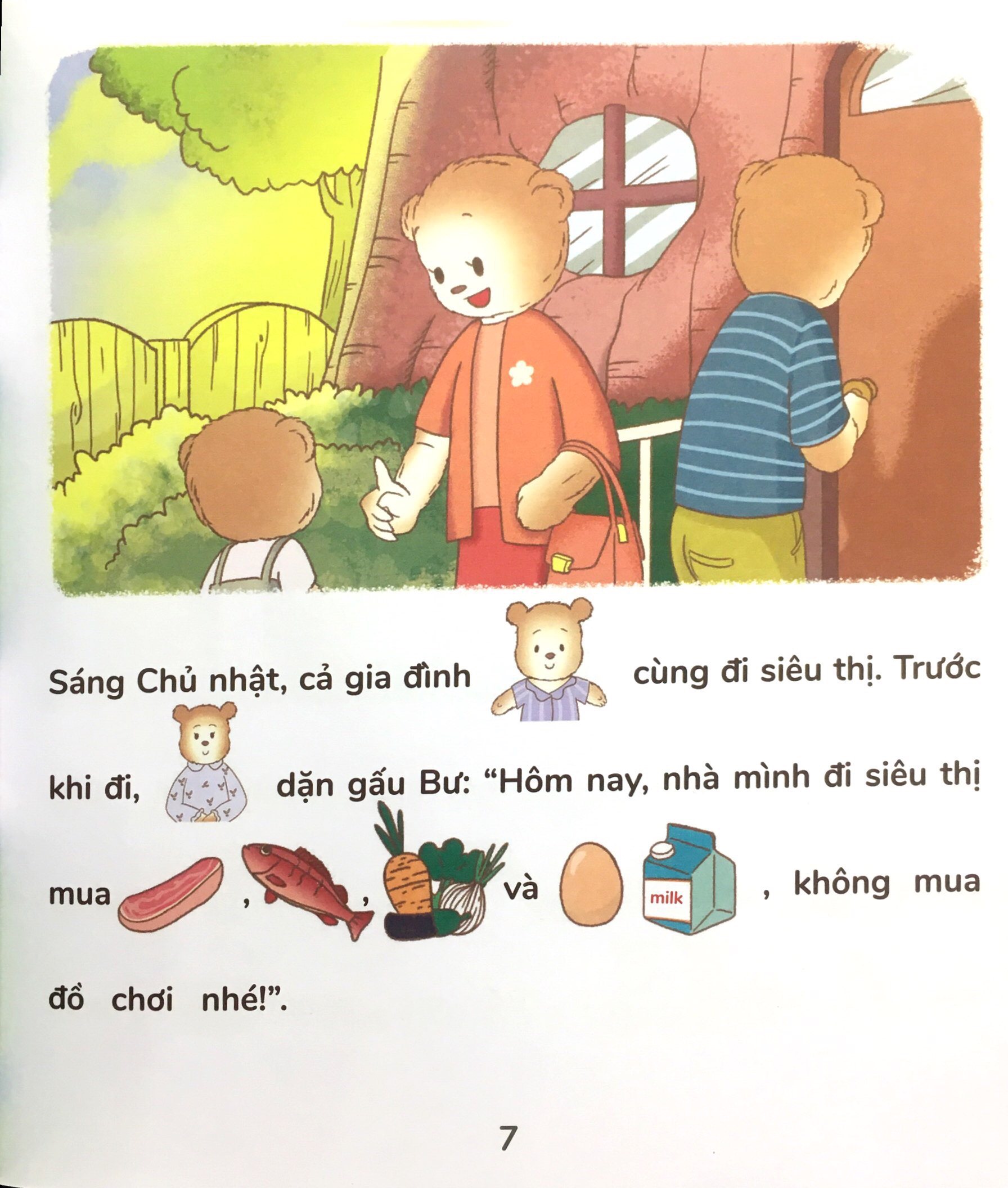học kĩ năng sống cùng gấu bư - truyện tương tác phát triển eq: gấu bư đi siêu thị - Ảnh 7