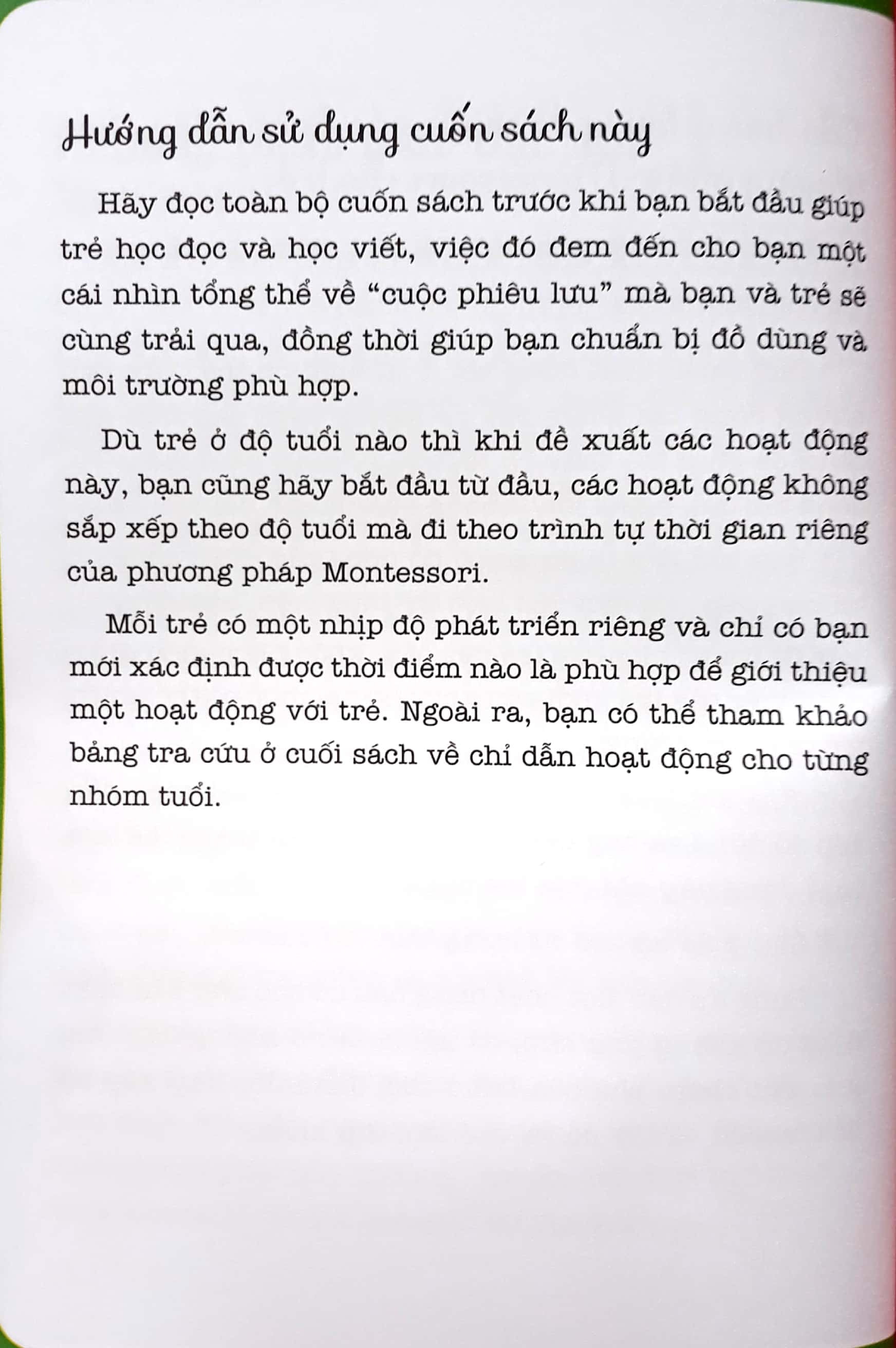 học montessori để dạy trẻ theo phương pháp montessori - 100 hoạt động montessori: cha mẹ nên chuẩn bị cho trẻ tập đọc và viết như thế nào? - Ảnh 9