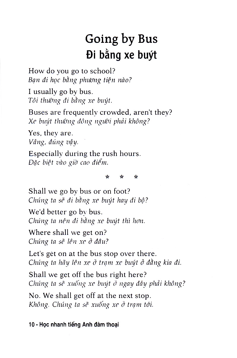 học nhanh tiếng anh đàm thoại - sách bỏ túi - Ảnh 10