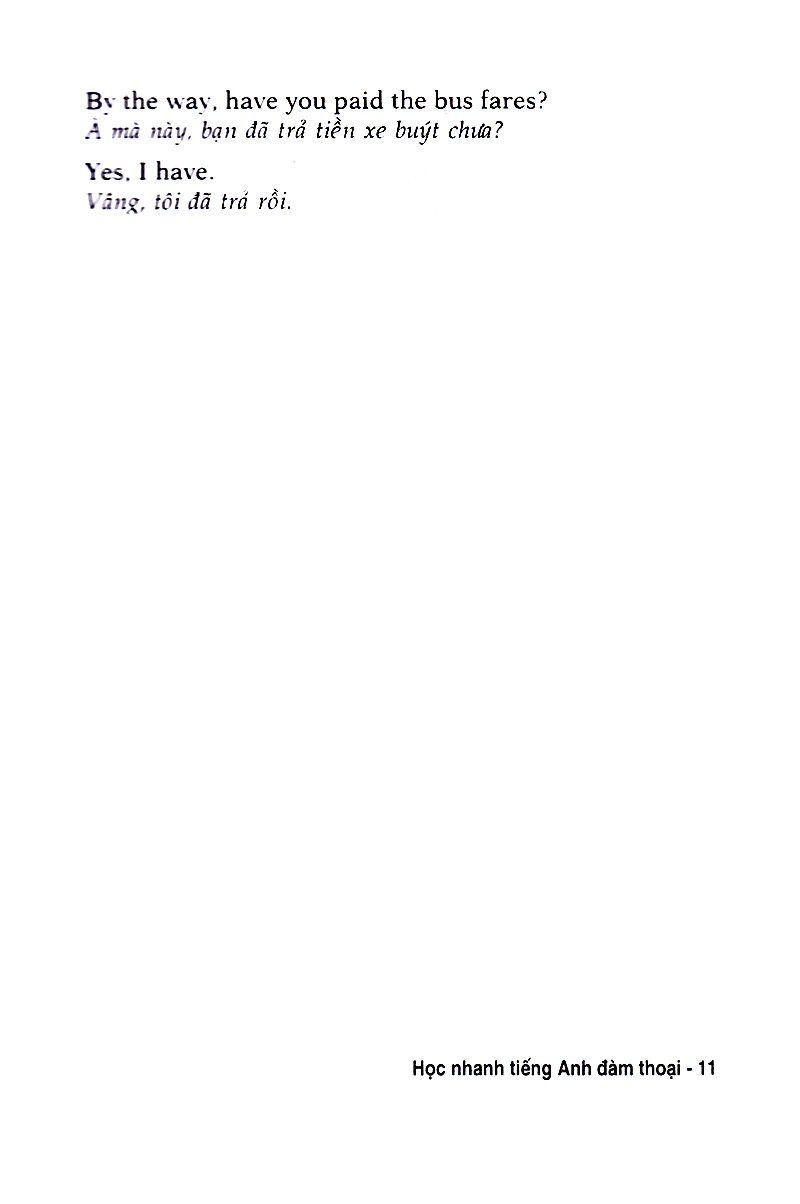 học nhanh tiếng anh đàm thoại - sách bỏ túi - Ảnh 11